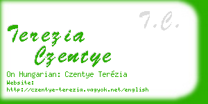 terezia czentye business card